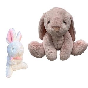 Aurora World Baby BunBun & Purely Luxe Bunnies Rabbits Plush Ultra Soft Easter
